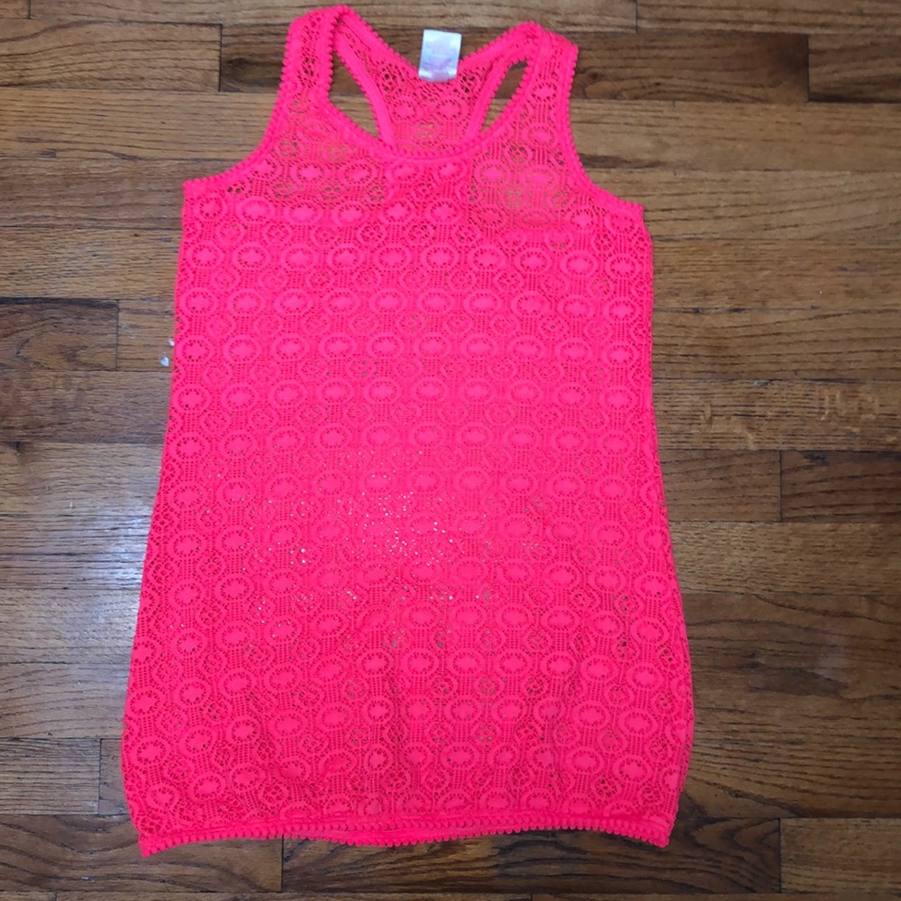 Girls mesh swimsuit cover up